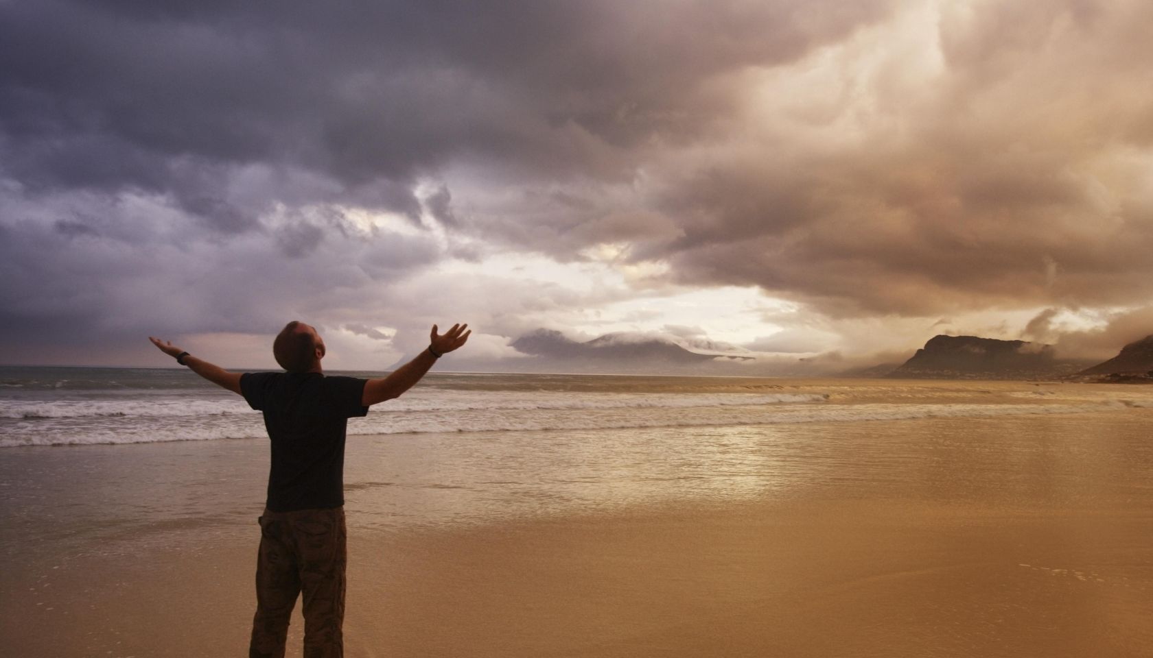 Worship on a beach