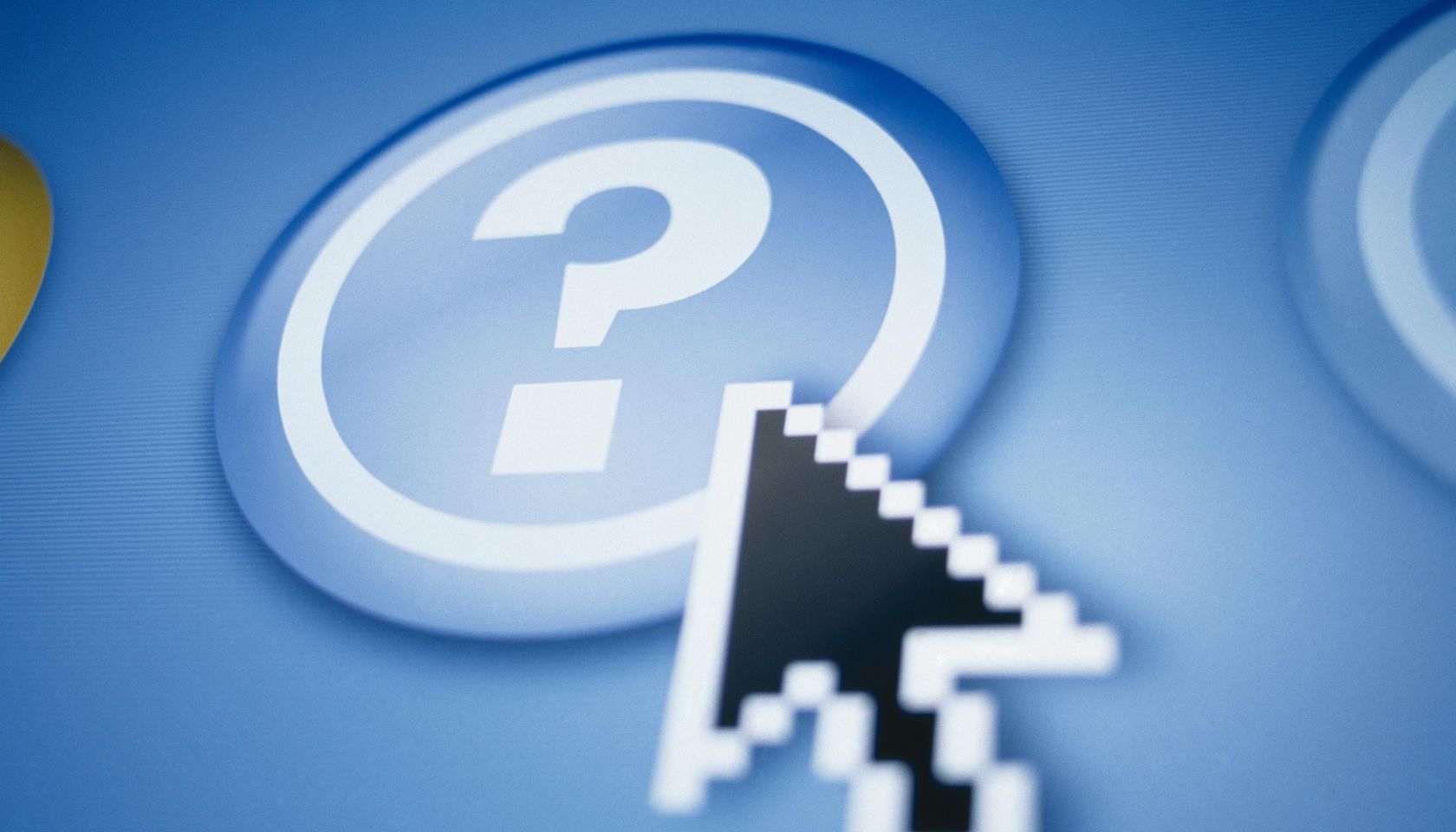 Cursor on Question Mark