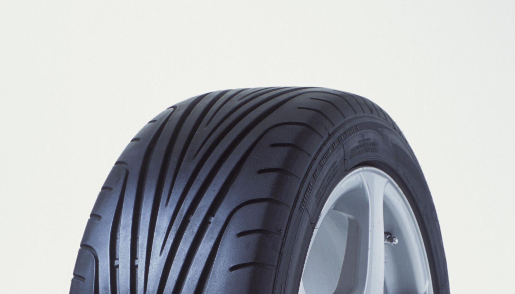 Car wheel on white background