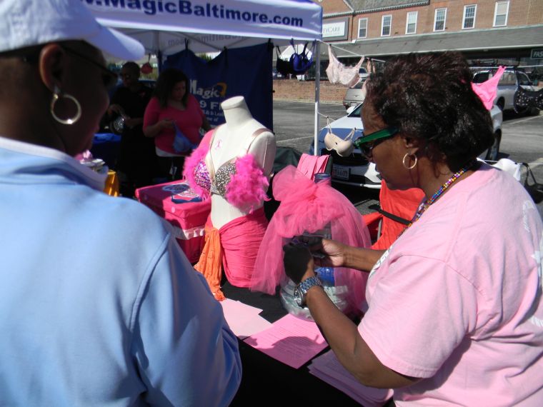 Breast Cancer Awareness Month Bra Cast