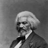 Frederick Douglass (1817-95), American activst and orator (B&W)