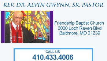 Rev. Dr. Alvin Gwynn, Sr. Pastor