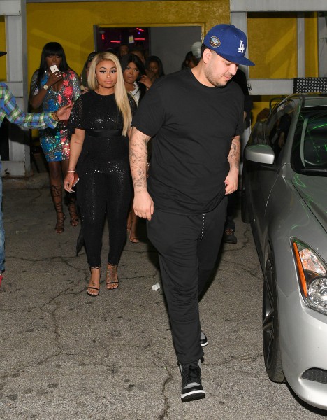 Blac Chyna & Rob Kardashian Visit Onyx Nightclub