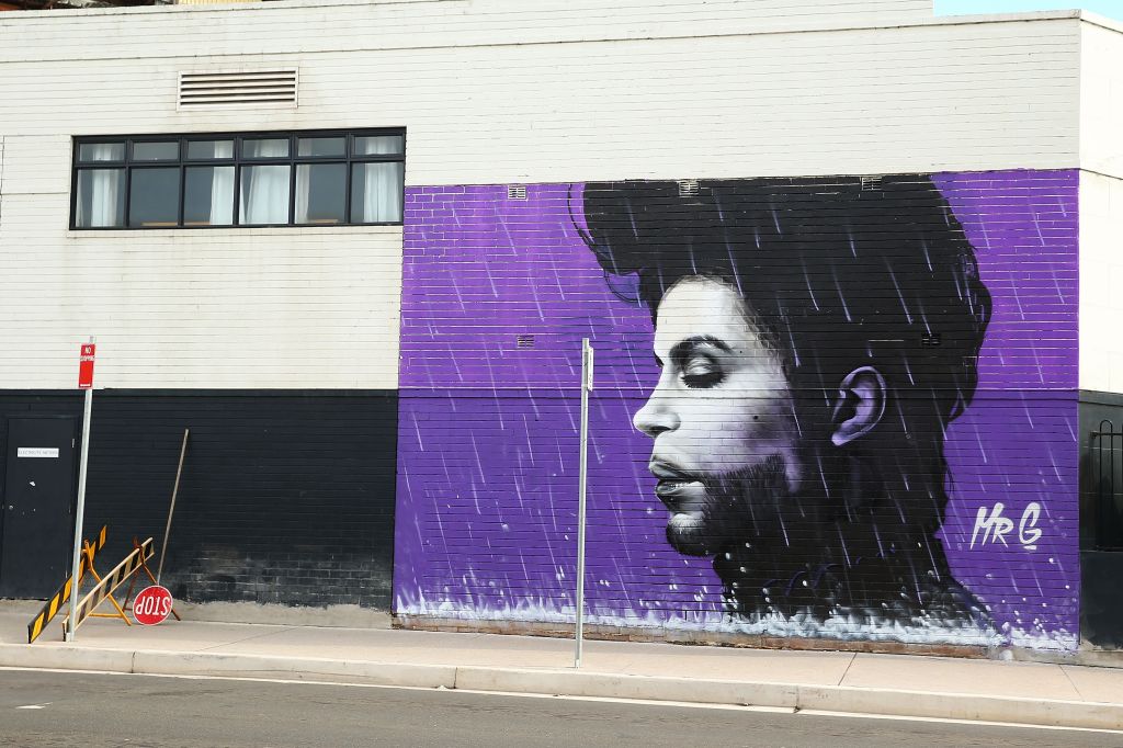 Australian Artist Pays Tribute To Prince With Giant Mural In Sydney