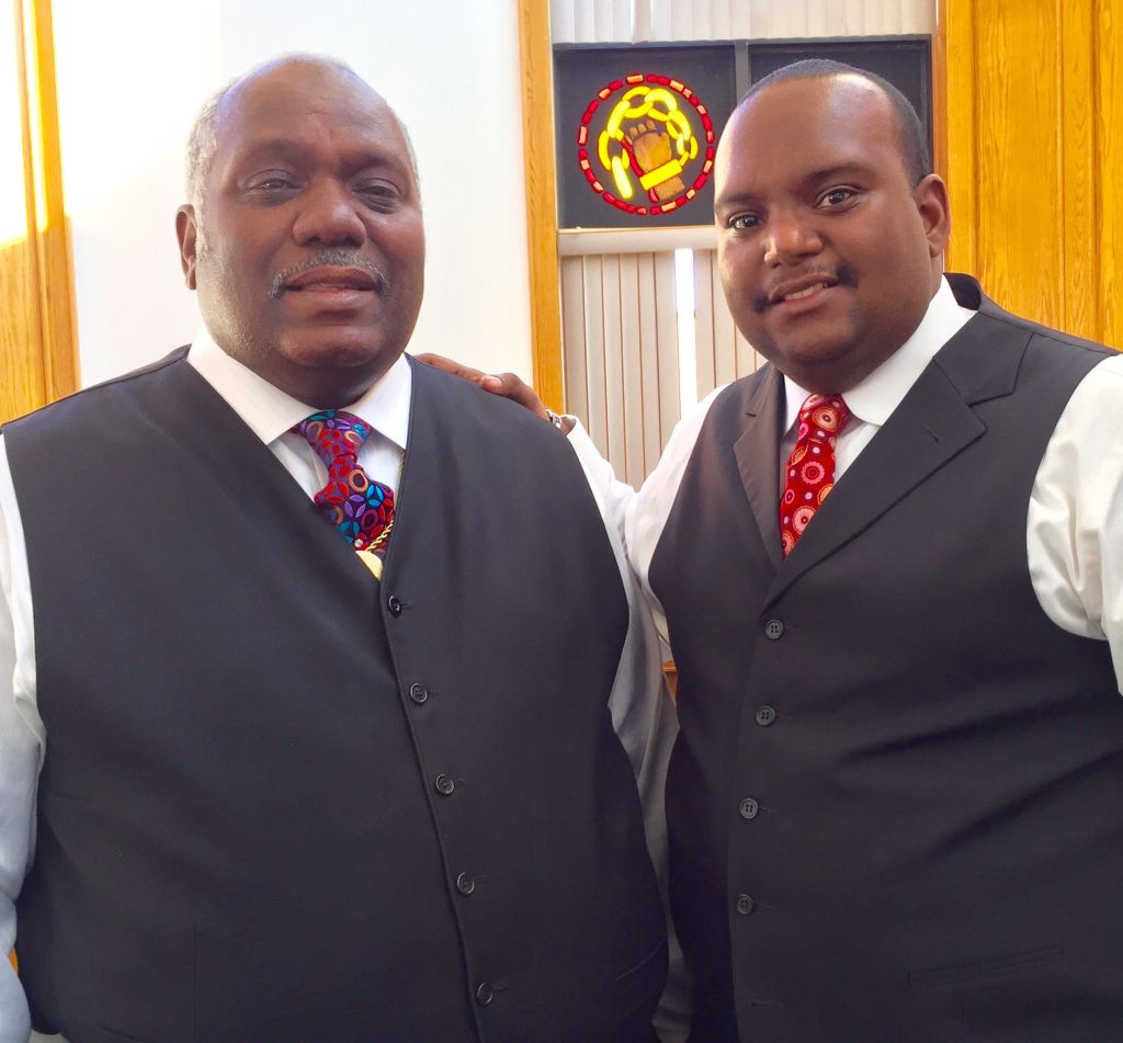 New Shiloh’s Rev. Daniel Carter and Pastor Harold Carter Jr.