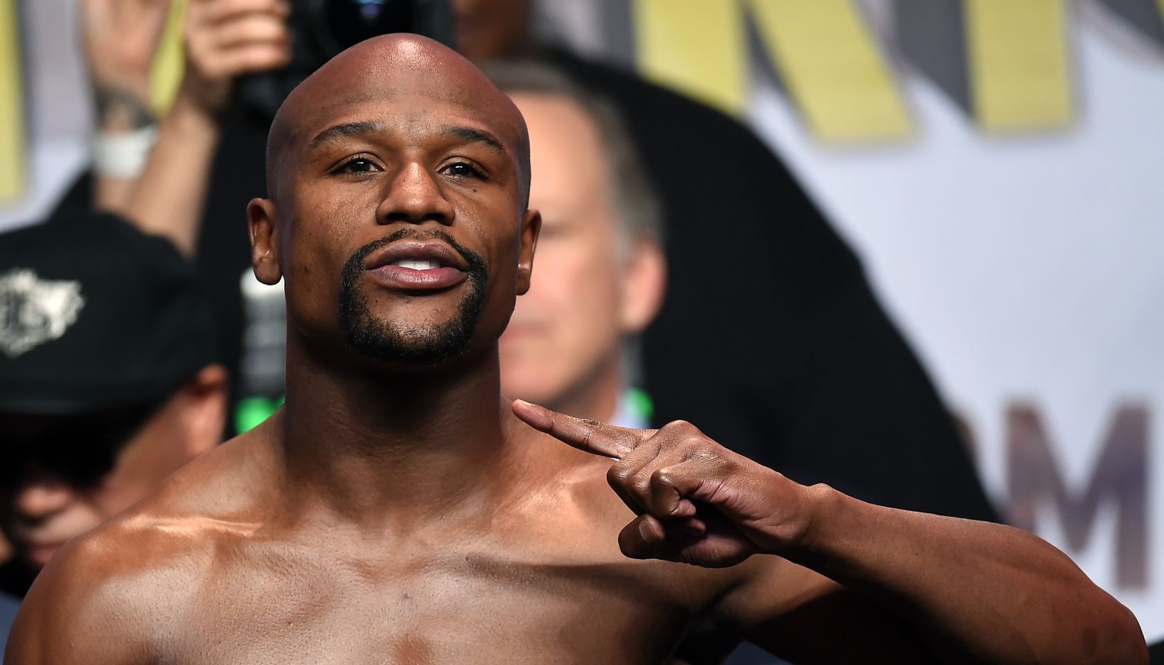 Floyd Mayweather Jr. v Andre Berto - Weigh-in