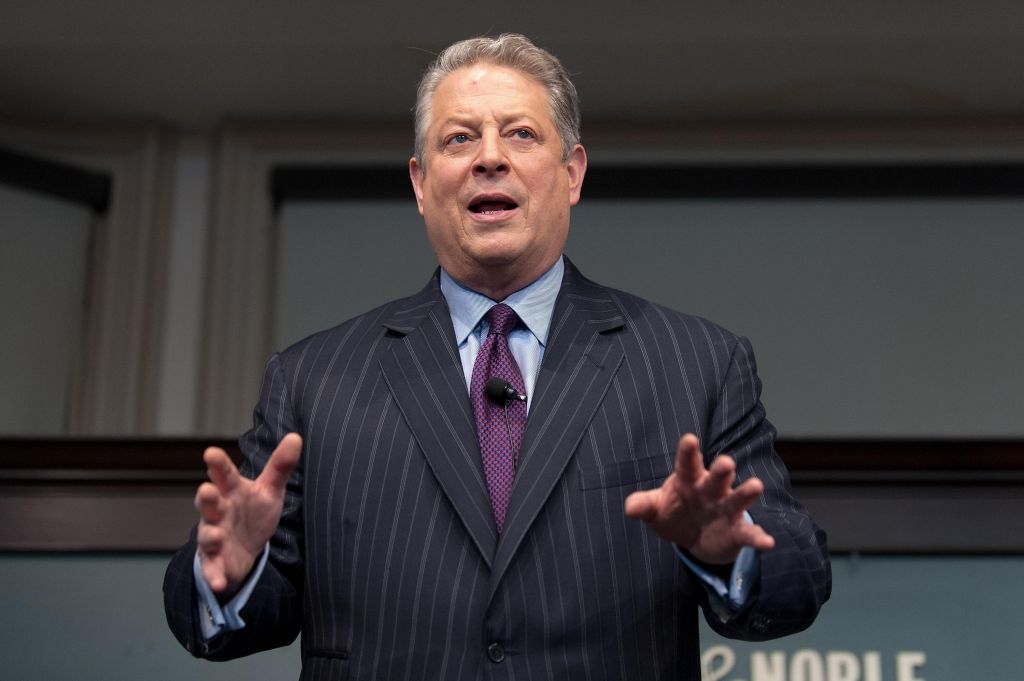 Al Gore Signs Copies Of His Book 'The Future'