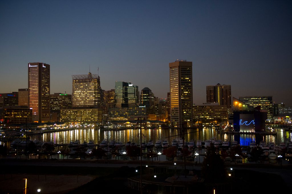 Baltimore City Maryland from Federal Hill