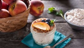 Peach Dessert Jar