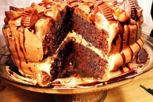 Chocolate Peanut Butter Layer Cake