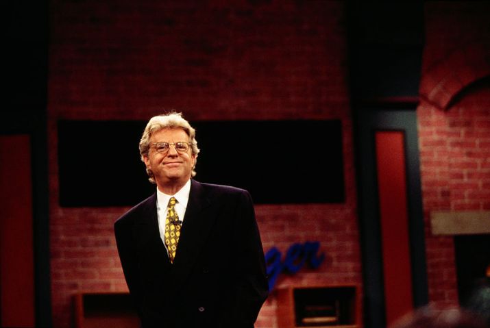 TV Host Jerry Springer on Set