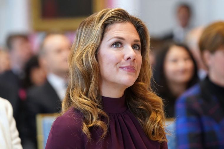 Sophie Grégoire Trudeau, the wife of Canadian Prime Minister Justin Trudeau