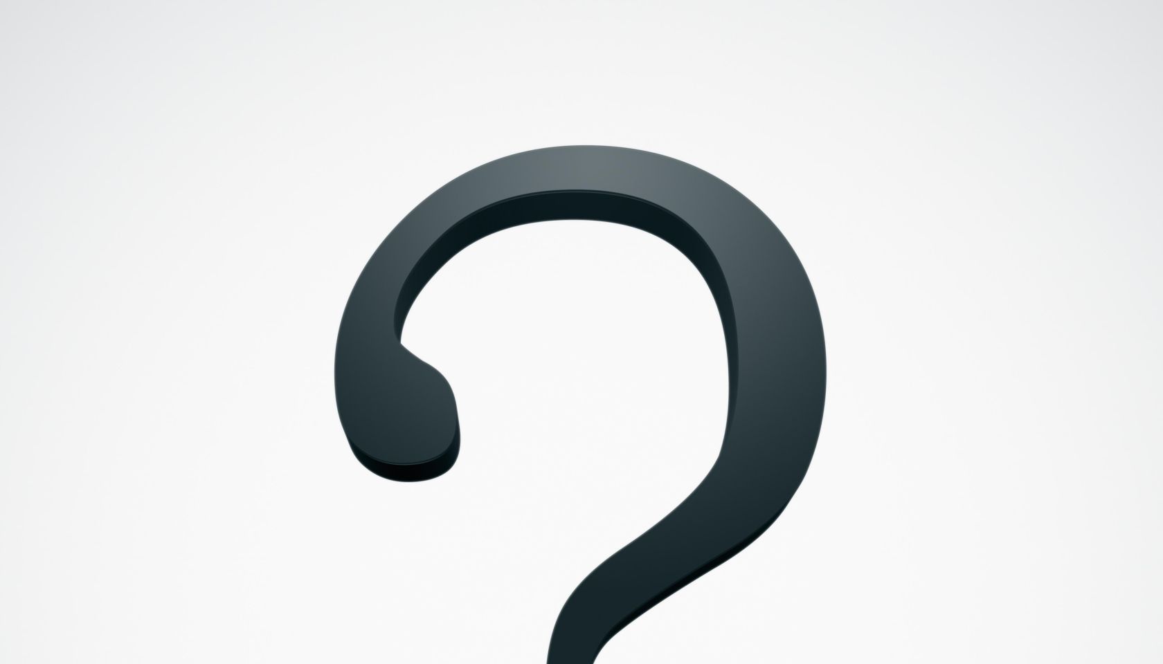 A question mark and a globe
