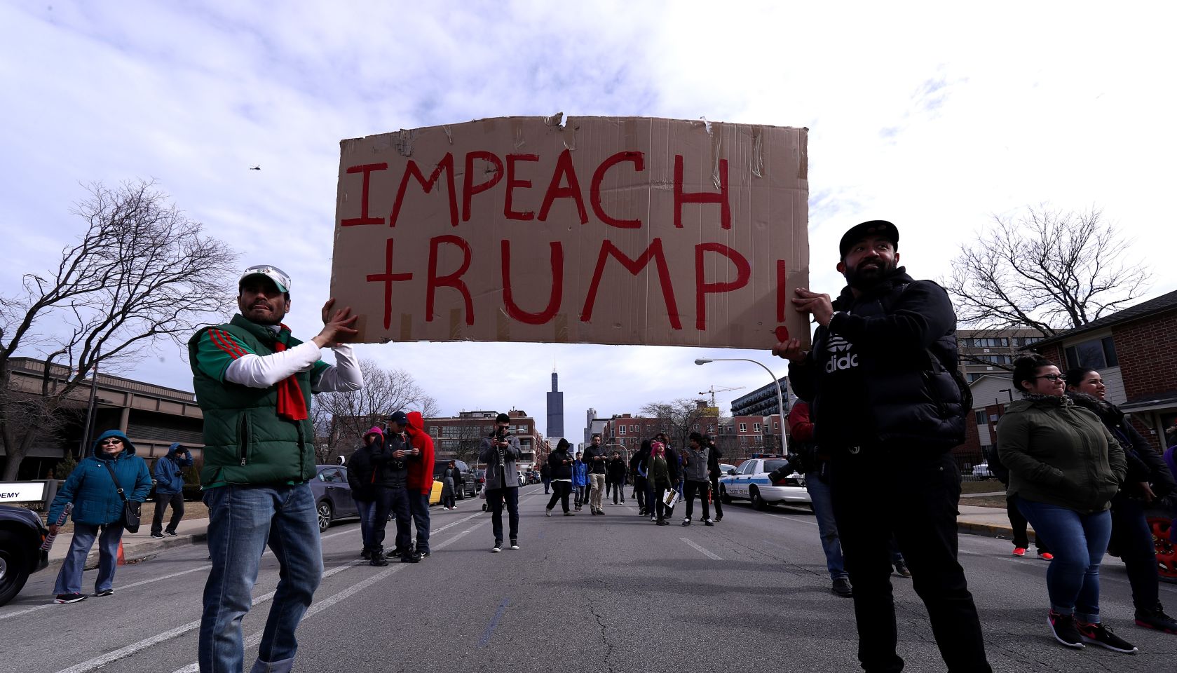Protest against Trump in Chicago