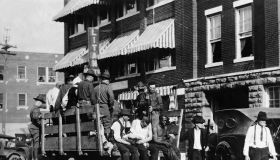Wounded Prisoners in Trucks in Oklahoma, 1921