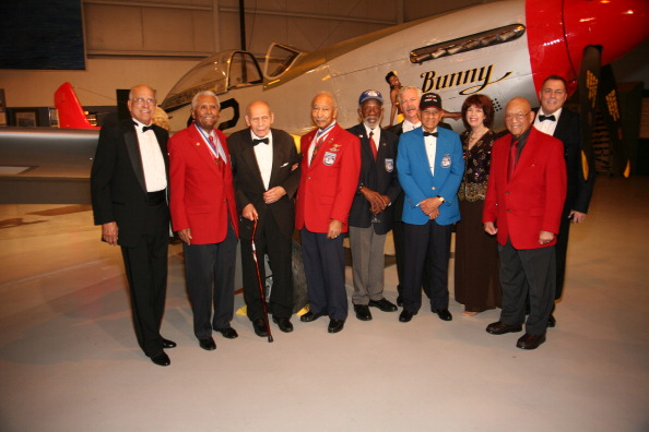 Tuskegee Airmen Pose For A Portrait