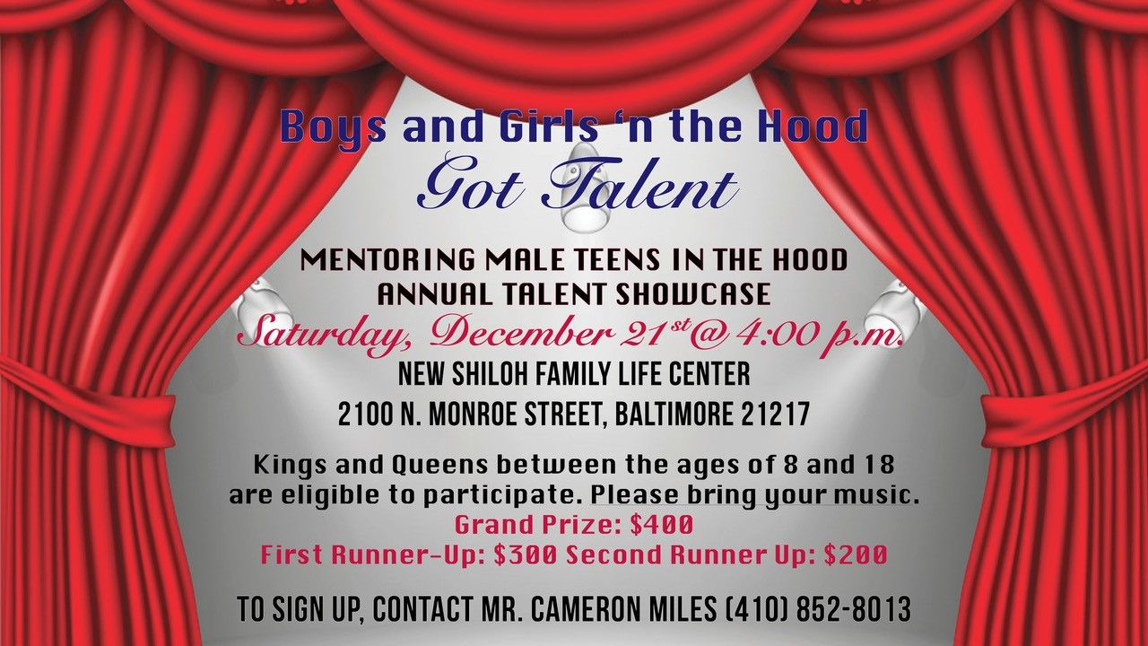 New Shiloh Baptist Church - Mentoring Male Teens Talent Show