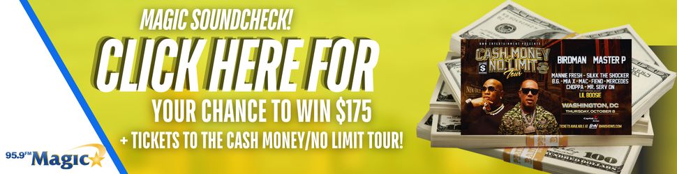 Magic soundcheck! Click here for your chance to win $175 + tickets to the Cash Money/No Limit Tour.